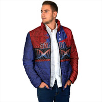 Personalised Samoan DNA-Proud of Samoa Padded Jacket Polynesian Patterns - Wonder Print Shop