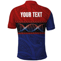 Personalised Samoan DNA-Proud of Samoa Polo Shirt Polynesian Patterns - Wonder Print Shop