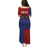 Personalised Samoan DNA-Proud of Samoa Puletasi Polynesian Patterns - Wonder Print Shop