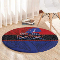 Samoan DNA-Proud of Samoa Round Carpet Polynesian Patterns - Wonder Print Shop
