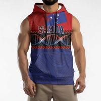 Personalised Samoan DNA-Proud of Samoa Sleeveless Hoodie Polynesian Patterns - Wonder Print Shop