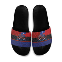 Samoan DNA-Proud of Samoa Slide Sandals Polynesian Patterns - Wonder Print Shop
