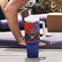 Samoan DNA-Proud of Samoa Tumbler With Handle Polynesian Patterns - Wonder Print Shop