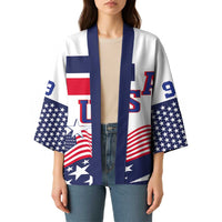 USA Ice Hockey Custom Kimono Flag Sporty Style