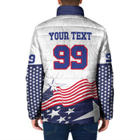 USA Ice Hockey Custom Padded Jacket Flag Sporty Style