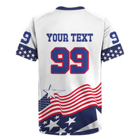 USA Ice Hockey Custom Rugby Jersey Flag Sporty Style