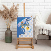 Argentina Independence Day Canvas Wall Art - Día de la Independencia Brush and Grunge Style