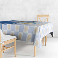 Argentina Independence Day Tablecloth - Día de la Independencia Brush and Grunge Style