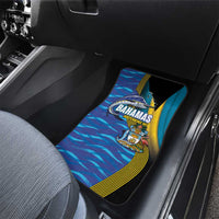 Bahamas Independence Day Car Mats National Flag Style with Blue Marlin and Emblem