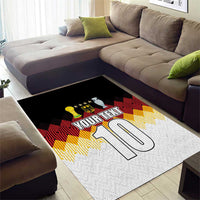 Custom Germany Football Area Rug Die Mannschaft Championship Titles World and Euro - Wonder Print Shop