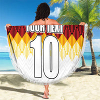 Custom Germany Football Beach Blanket Die Mannschaft Championship Titles World and Euro - Wonder Print Shop