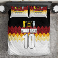 Custom Germany Football Bedding Set Die Mannschaft Championship Titles World and Euro - Wonder Print Shop