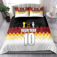 Custom Germany Football Bedding Set Die Mannschaft Championship Titles World and Euro - Wonder Print Shop