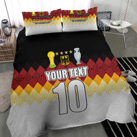 Custom Germany Football Bedding Set Die Mannschaft Championship Titles World and Euro - Wonder Print Shop
