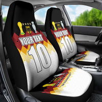 Custom Germany Football Car Seat Cover Die Mannschaft Championship Titles World and Euro - Wonder Print Shop