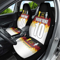 Custom Germany Football Car Seat Cover Die Mannschaft Championship Titles World and Euro - Wonder Print Shop