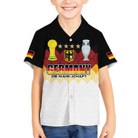 Custom Germany Football Family Matching Long Sleeve Bodycon Dress and Hawaiian Shirt Die Mannschaft Championship Titles World and Euro - Wonder Print Shop