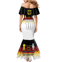 Custom Germany Football Family Matching Mermaid Dress and Hawaiian Shirt Die Mannschaft Championship Titles World and Euro - Wonder Print Shop