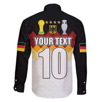 Custom Germany Football Family Matching Off Shoulder Maxi Dress and Hawaiian Shirt Die Mannschaft Championship Titles World and Euro - Wonder Print Shop