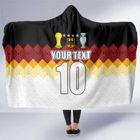 Custom Germany Football Hooded Blanket Die Mannschaft Championship Titles World and Euro