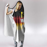 Custom Germany Football Hooded Blanket Die Mannschaft Championship Titles World and Euro