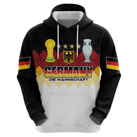 Custom Germany Football Hoodie Die Mannschaft Championship Titles World and Euro - Wonder Print Shop
