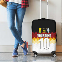 Custom Germany Football Luggage Cover Die Mannschaft Championship Titles World and Euro - Wonder Print Shop