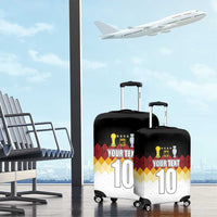 Custom Germany Football Luggage Cover Die Mannschaft Championship Titles World and Euro - Wonder Print Shop