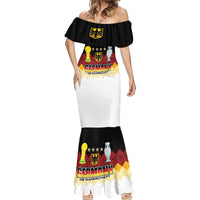 Custom Germany Football Mermaid Dress Die Mannschaft Championship Titles World and Euro - Wonder Print Shop