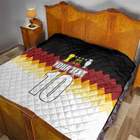 Custom Germany Football Quilt Die Mannschaft Championship Titles World and Euro - Wonder Print Shop