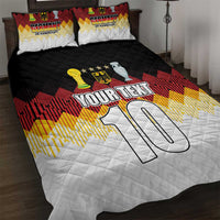 Custom Germany Football Quilt Bed Set Die Mannschaft Championship Titles World and Euro - Wonder Print Shop