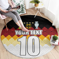 Custom Germany Football Round Carpet Die Mannschaft Championship Titles World and Euro