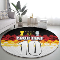 Custom Germany Football Round Carpet Die Mannschaft Championship Titles World and Euro