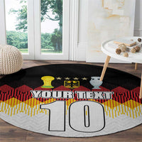 Custom Germany Football Round Carpet Die Mannschaft Championship Titles World and Euro