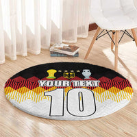 Custom Germany Football Round Carpet Die Mannschaft Championship Titles World and Euro