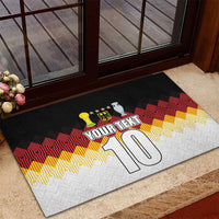 Custom Germany Football Rubber Doormat Die Mannschaft Championship Titles World and Euro - Wonder Print Shop