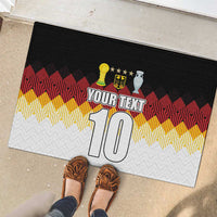 Custom Germany Football Rubber Doormat Die Mannschaft Championship Titles World and Euro - Wonder Print Shop