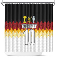 Custom Germany Football Shower Curtain Die Mannschaft Championship Titles World and Euro