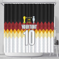 Custom Germany Football Shower Curtain Die Mannschaft Championship Titles World and Euro