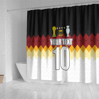 Custom Germany Football Shower Curtain Die Mannschaft Championship Titles World and Euro