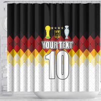 Custom Germany Football Shower Curtain Die Mannschaft Championship Titles World and Euro