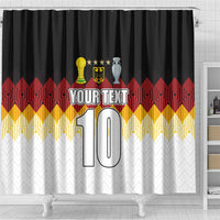 Custom Germany Football Shower Curtain Die Mannschaft Championship Titles World and Euro