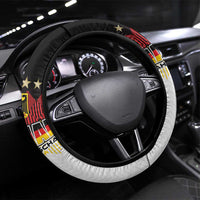 Germany Football Steering Wheel Cover Die Mannschaft Championship Titles World and Euro - Wonder Print Shop