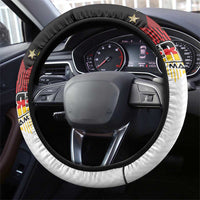 Germany Football Steering Wheel Cover Die Mannschaft Championship Titles World and Euro - Wonder Print Shop