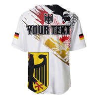 Personalised Germany Seal and Eagle Grunge Flag Baseball Jersey - Wonder Print Shop