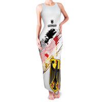 Personalised Germany Seal and Eagle Grunge Flag Family Matching Tank Maxi Dress and Hawaiian Shirt - Wonder Print Shop