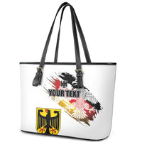 Personalised Germany Seal and Eagle Grunge Flag Leather Tote Bag - Wonder Print Shop