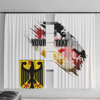 Personalised Germany Seal and Eagle Grunge Flag Window Curtain - Wonder Print Shop
