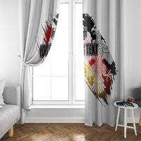 Personalised Germany Seal and Eagle Grunge Flag Window Curtain - Wonder Print Shop
