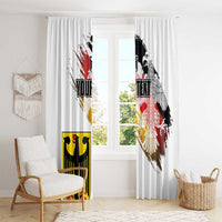 Personalised Germany Seal and Eagle Grunge Flag Window Curtain - Wonder Print Shop